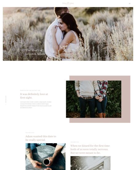 Lilian Joomla template About Layout