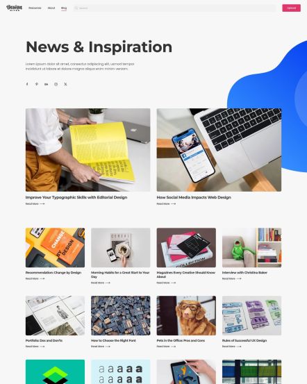 Design Bites Joomla template Post Index Layout