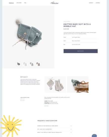 Balou WooCommerce theme Product Post Layout