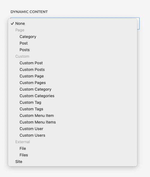 Content sources