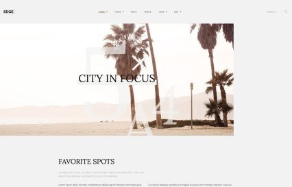 Edge WordPress Theme Beach Style