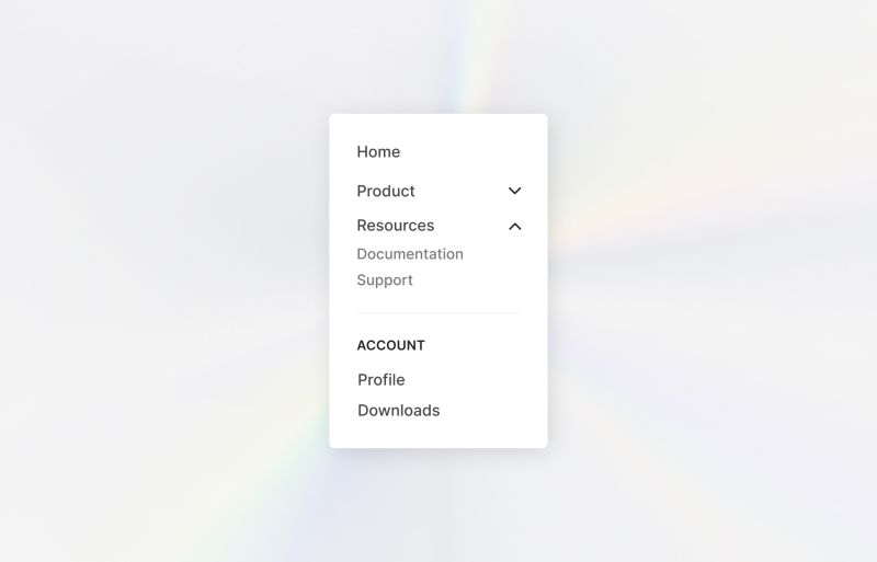 Sidebar and Accordion Menus