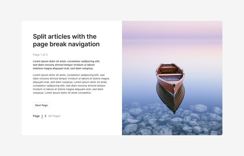 Page Break Navigation