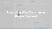 WooCommerce Pages Element Documentation Video for WordPress