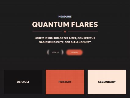 Quantum Flares WordPress Theme Dark Orange Style
