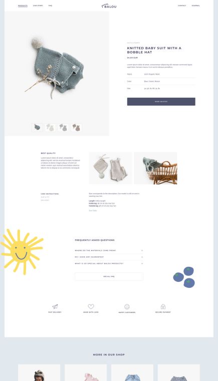 Balou WooCommerce Theme Post Custom Layout