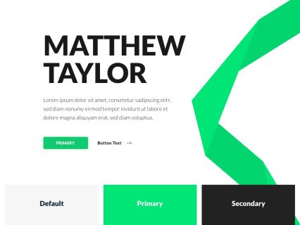 Matthew Taylor WordPress Theme White Green Style