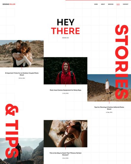 Dennis Miller WordPress theme Post Index Layout