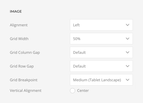 Panel image alignment