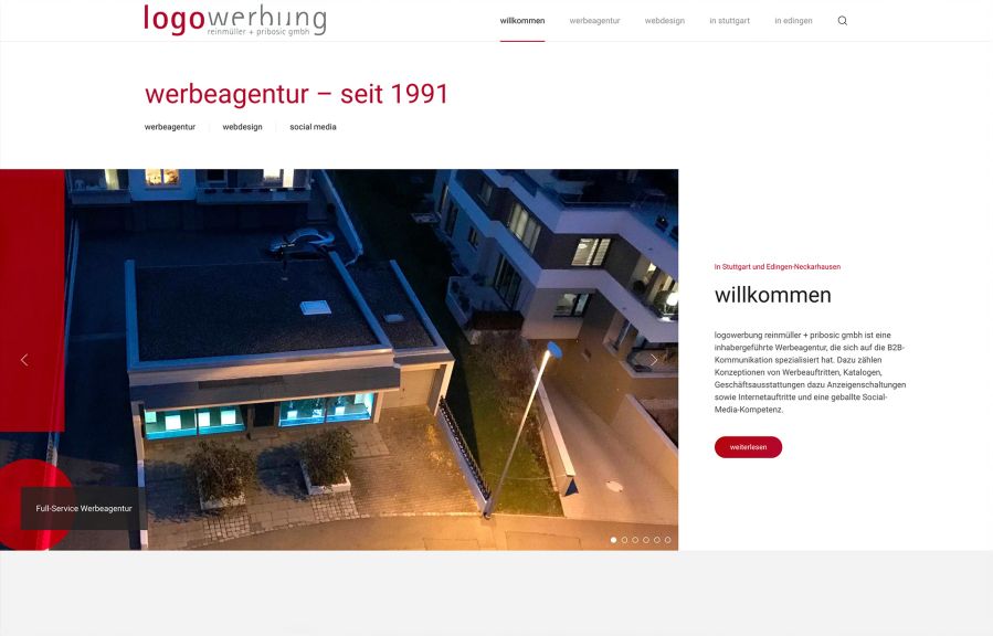 Logowerbung Reinmüller + Pribosic Work Example