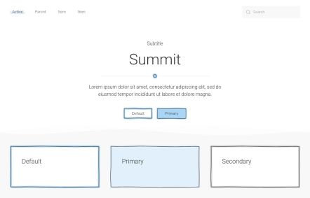 Summit Joomla template UI Elements in Default Style