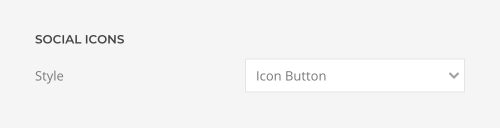 Social icons style