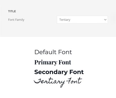Tertiary Heading Font
