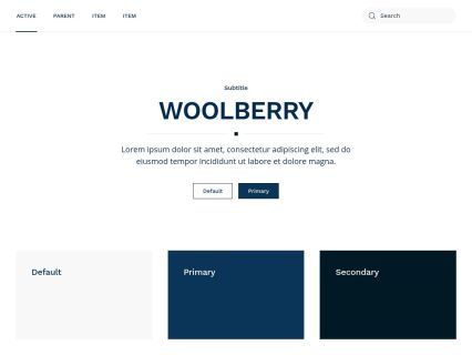 Woolberry Joomla Template White Darkblue Style