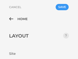 Sidebar panel navigation