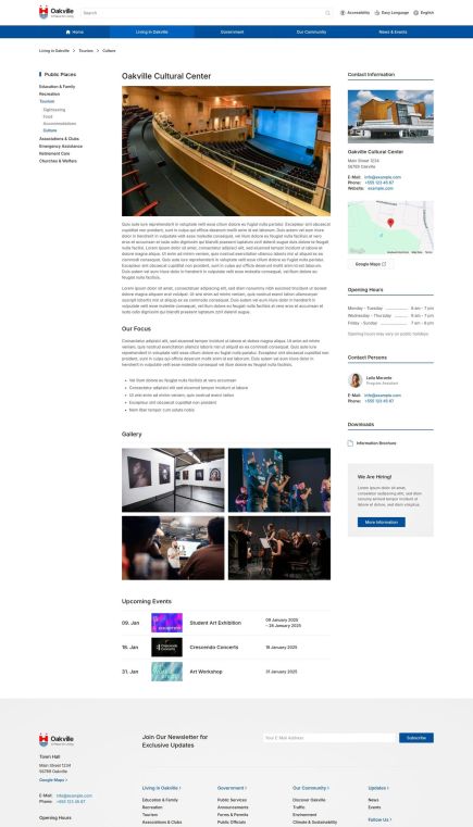 Oakville Joomla Template Post Custom Layout