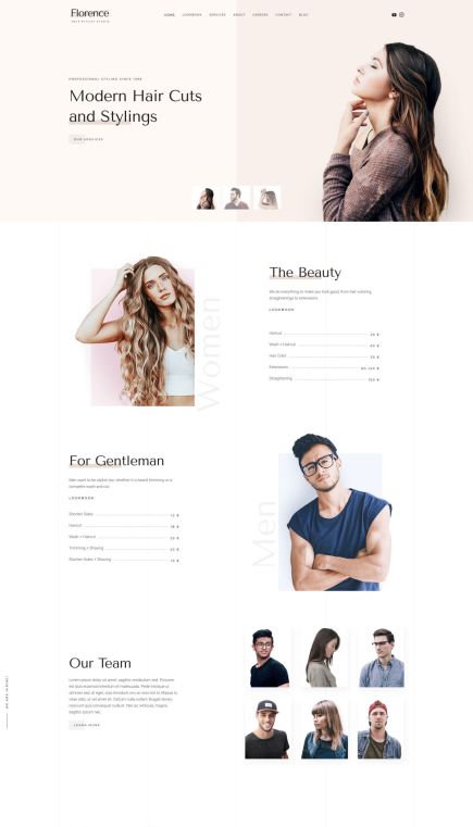 Florence Joomla Template Home Layout