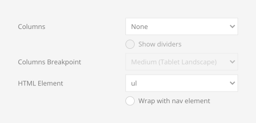 List columns