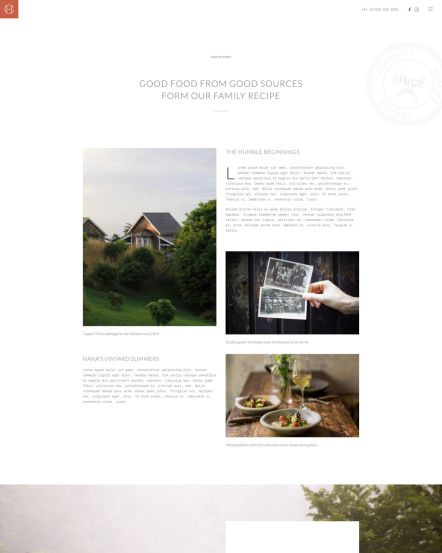 Copper Hill WordPress theme About Layout