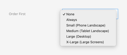 Column order first