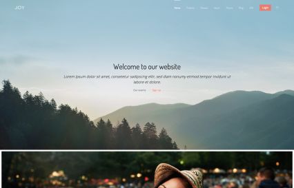 Joy WordPress Theme Festival Style