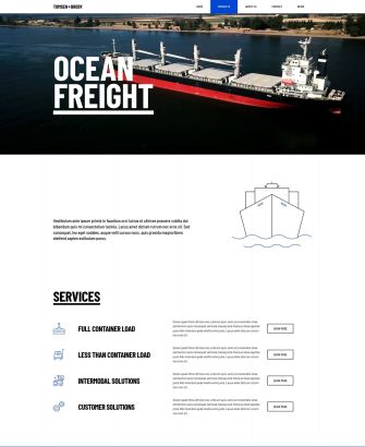 Ocean Freight Layout