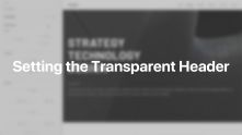Transparent Header Documentation Video for Joomla