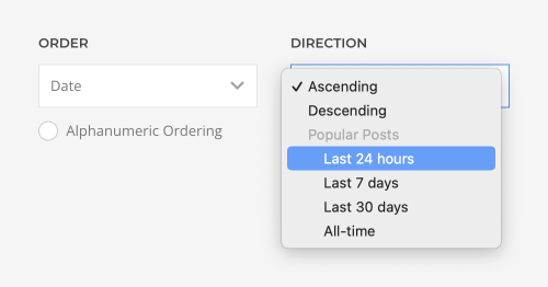 WordPress Popular Posts direction