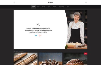 Uniq WordPress Theme Bakery Style