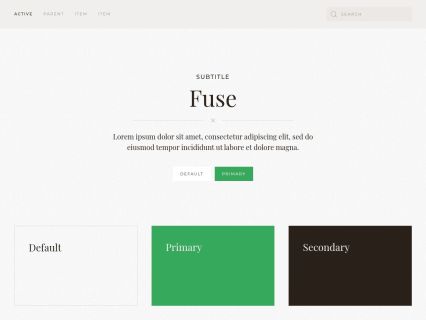 Fuse WordPress Theme Light Green Style
