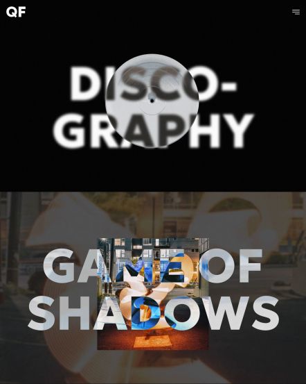 Quantum Flares Joomla template Discography Layout