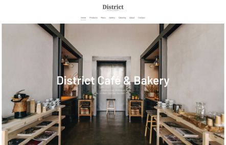 District Joomla template Home Page in White Yellow Style