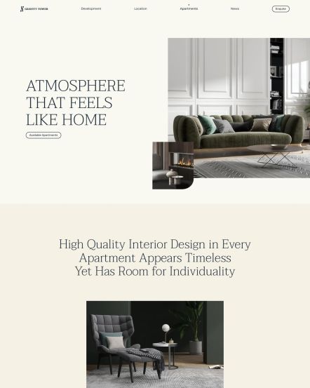 Gravity Tower Joomla template Case Study Layout