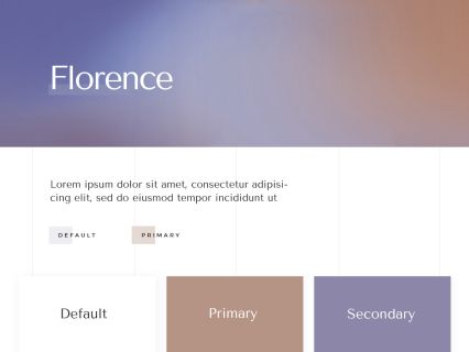 Florence WordPress Theme White Beige Style
