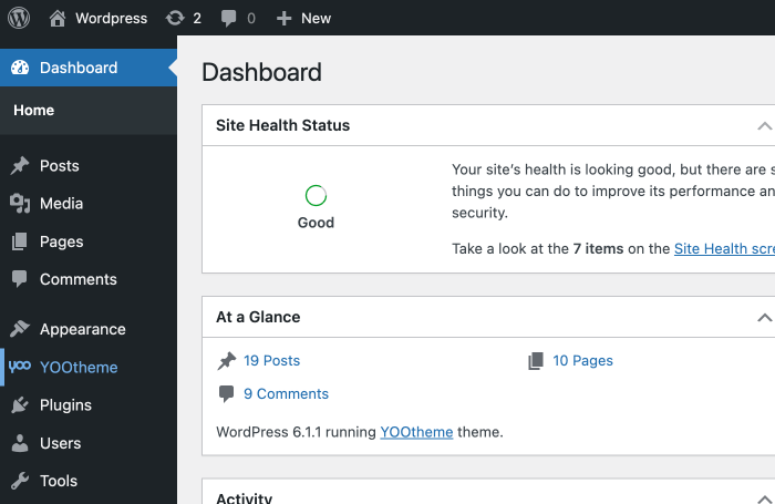 Open YOOtheme Pro