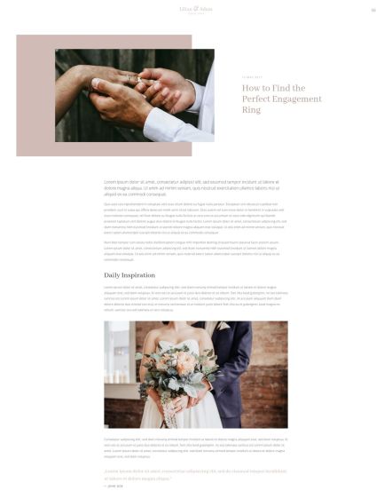Lilian Joomla template Post Layout