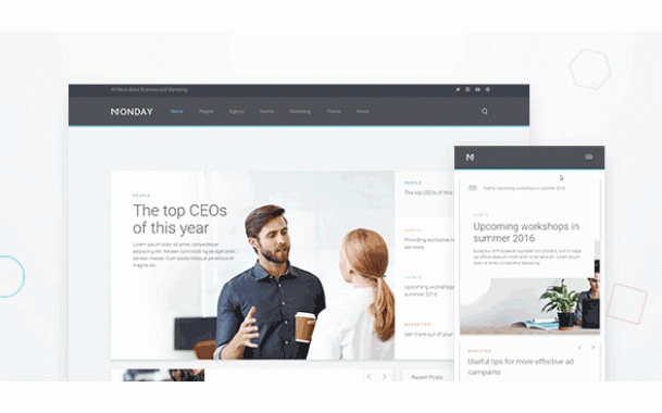 Monday Theme – July 2016 YOOtheme club theme