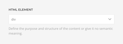 HTML element