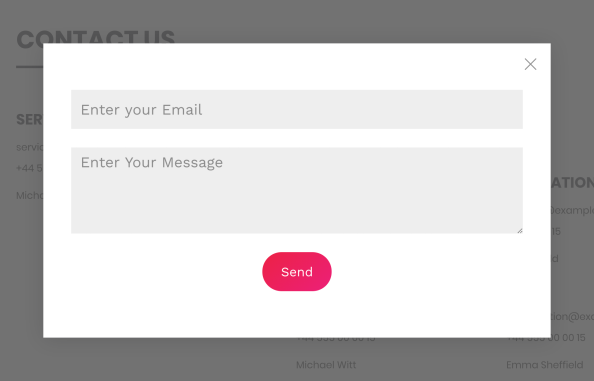 Contact Form Element for YOOtheme Pro page builder