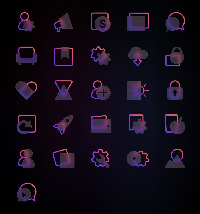 Glassmorphic Illustrations