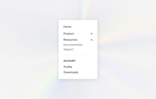 Sidebar and Accordion Menus