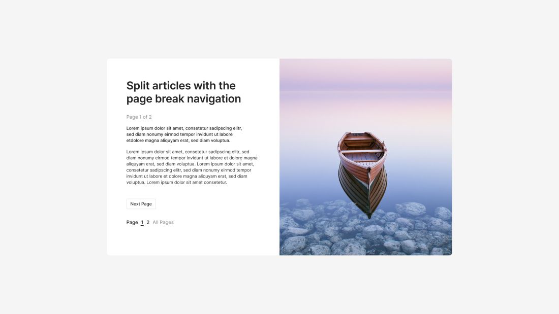 Page Break Navigation