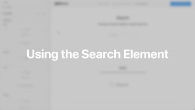 Search Element Documentation Video for Joomla