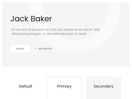 Jack Baker WordPress Theme White Black Style