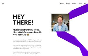 Matthew Taylor White-Purple Style