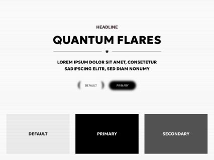Quantum Flares Joomla Template Light Black Style
