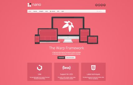 Nano 3 Joomla Template Red Style