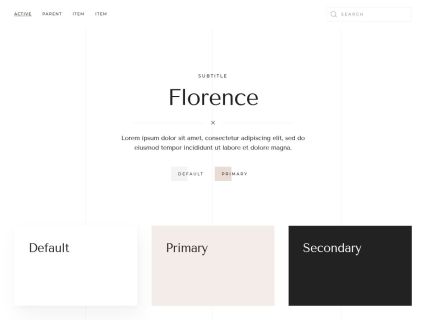 Florence WordPress Theme Default Style