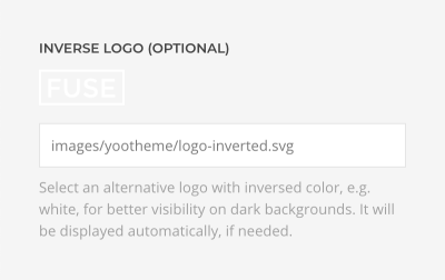 Inverse logo setting