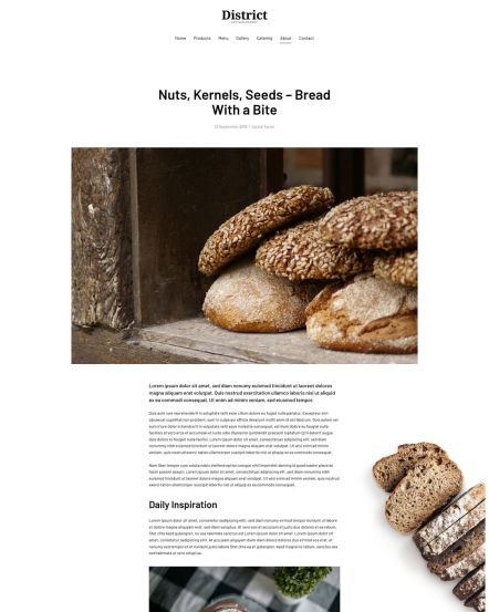 District Joomla template Post Layout
